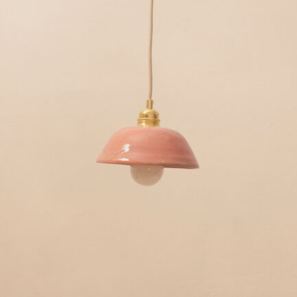 grande suspension rose brillant 2